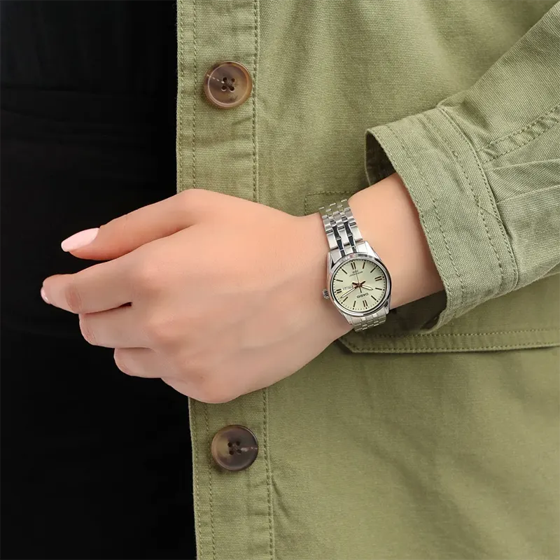 Casio Enticer Cream Dial Classic Ladies Watch- LTP-1335D-9AV